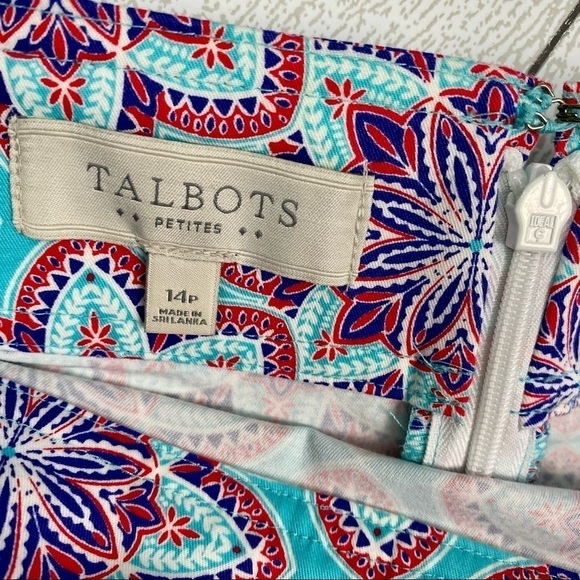 Talbots Summer star print skirt size 14p - Picture 4 of 8